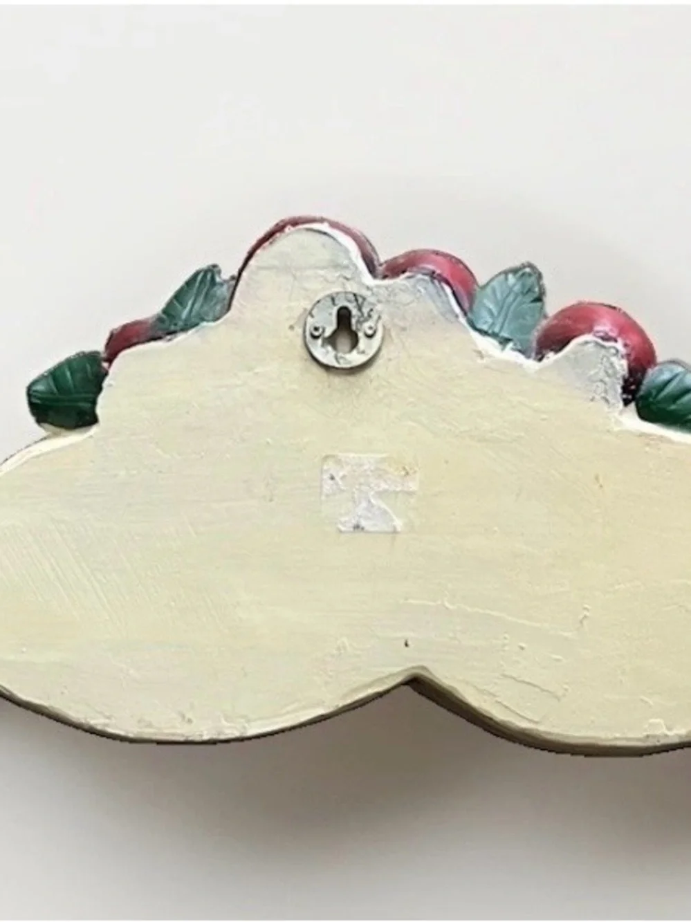VTG Apple Theme Ribbon Wall Decor Plaque 